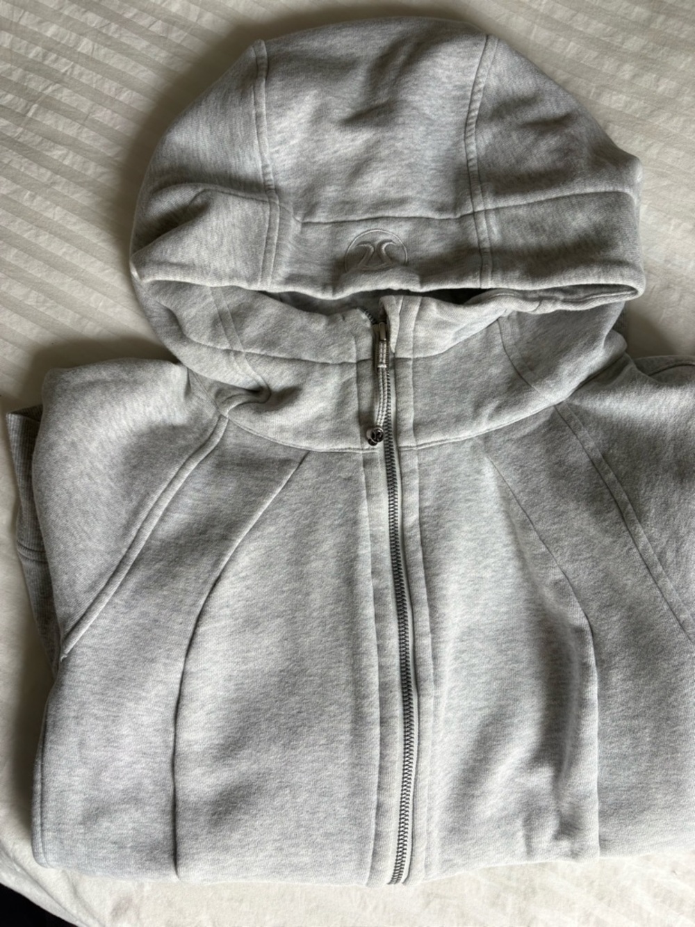 lululemon athletica Light Gray Scuba Full-Zip Hoodie